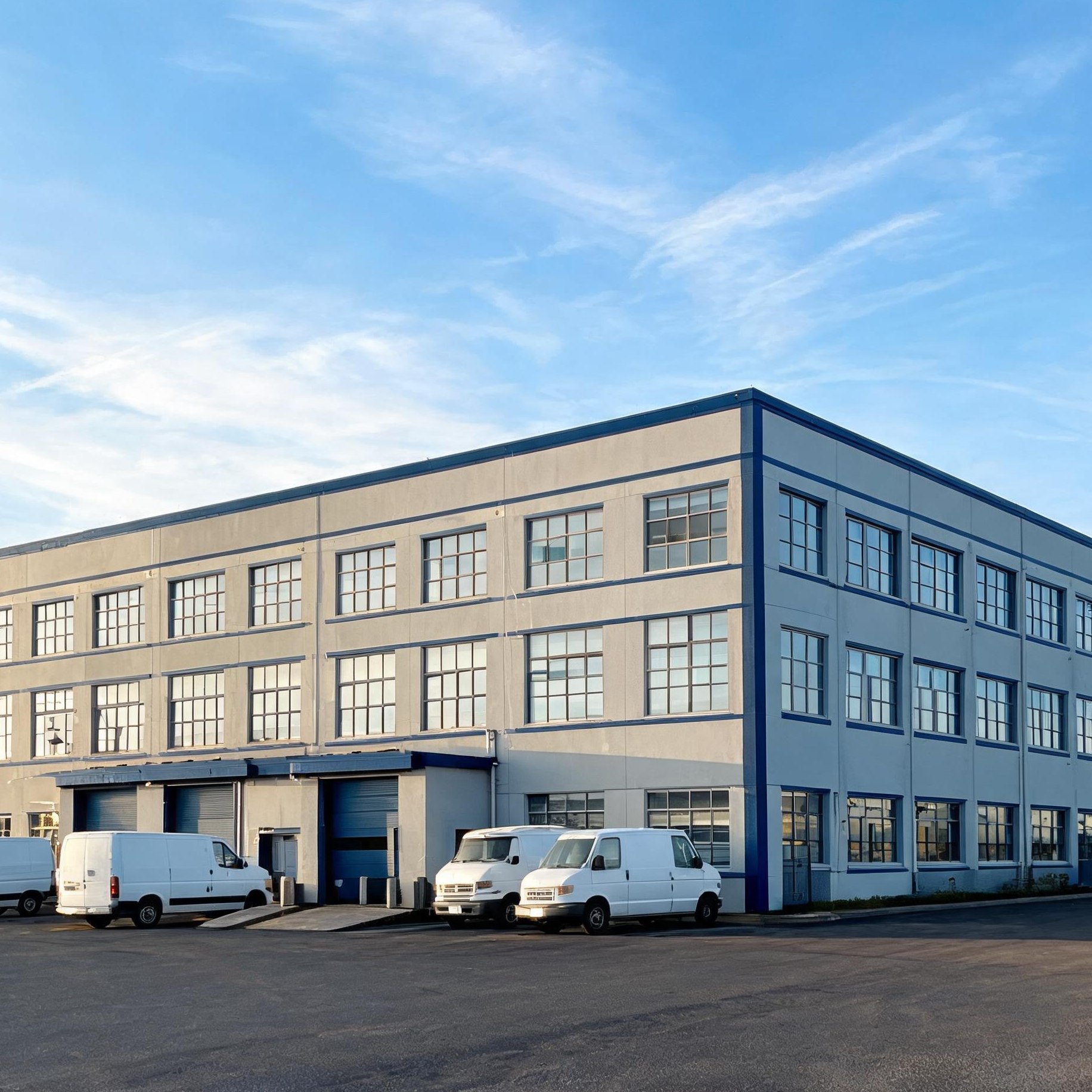 Polo shirt manufacturing facility building