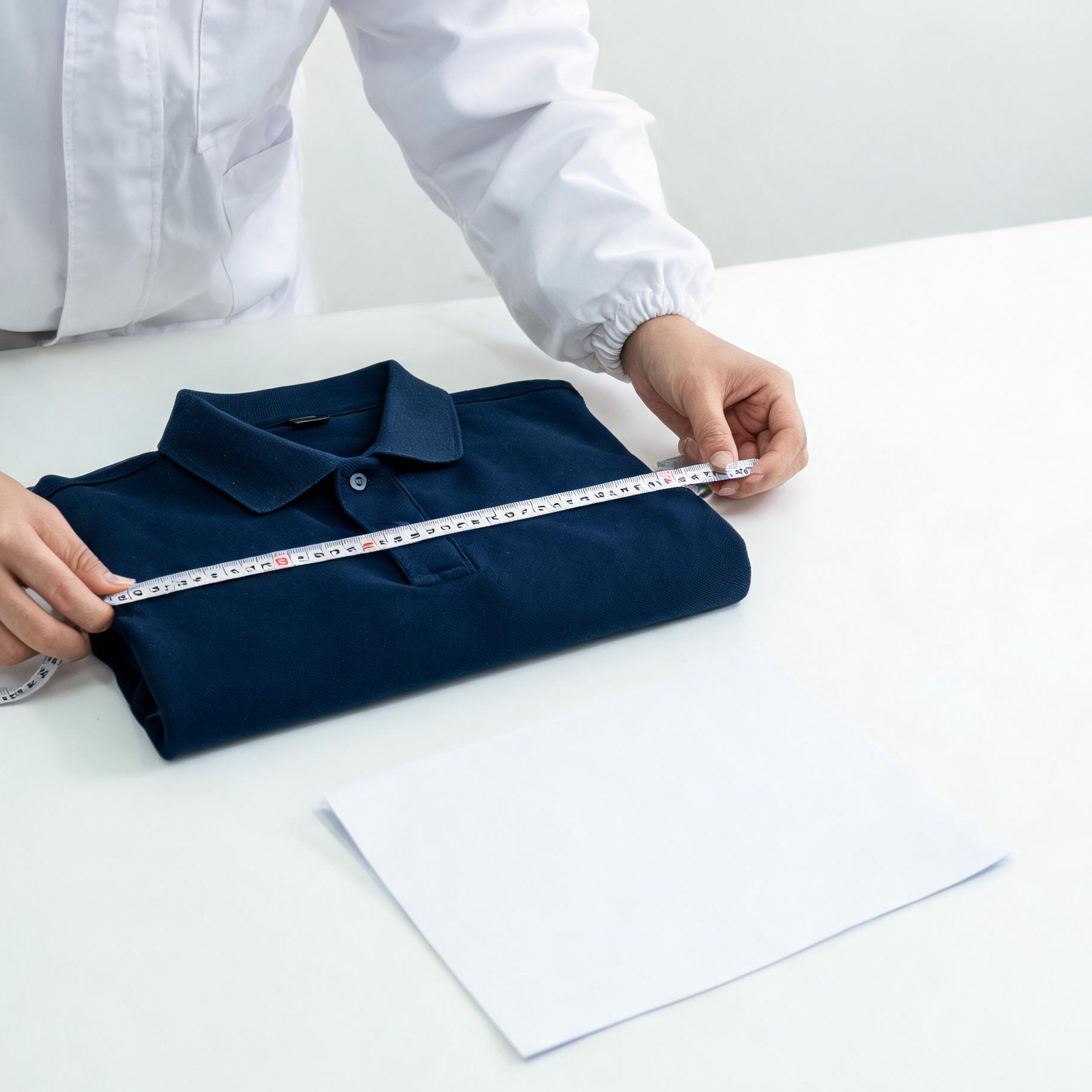 AQL final inspection of finished polo shirts